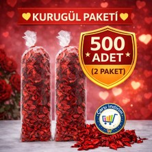 Nistabolje Büyük Boy 500 Adet Kuru Gül Kurusu Yaprağı Hediye Süs Dekor Romantik