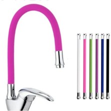 Epilons Mix Kuğu Mutfak Evye Batarya Renkli Oynar Başlıklı Pembe