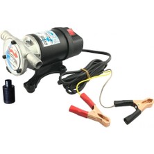 Gross 24 Volt Vakumlu Sıvı Aktarım 3/4"mazot Su Süt Pompası Kendinden Emişli