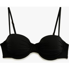 Koton Çıkarılabilir Askılı Balenli Straplez Bikini Üstü