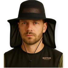 Mustran Uv Korumalı Enseli Outdoor Şapka Bahçe Balıkçı Kamuflaj Güneş Şapkası Hafif