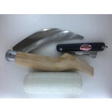 Fatih Aşı Bıçağı Seti Aşı Bantı  Yatağan El Yapımı Bursa Bağ Bıçağı