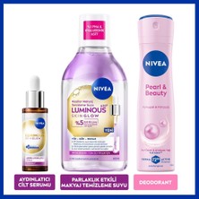 Nivea Skin Glow Aydınlatıcı Serum 30ML, Micellar Makyaj Temizleme Suyu 400ML ve Sprey Deodorant