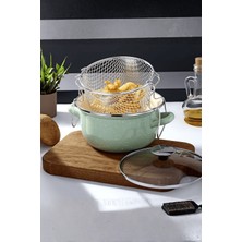 Bonera Emaye 18 cm Kızartma Tenceresi