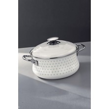 Bonera Emaye 20 cm Tencere - Desenli