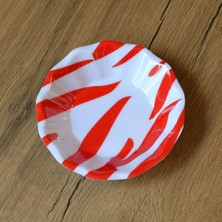 Gültaş Melamin Melamin Çay Tabağı 50 Adet Desen : Kırmızı Zebra