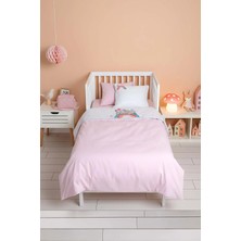 Lucky Pembe Punch Nakışlı %100 Pamuklu Bebek Nevresim Takımı