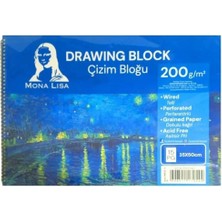 Mona Lisa 35x50 Çizim Block 200 gr Telli Çizim Defter