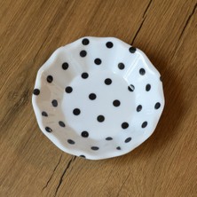 Gültaş Melamin Melamin Çay Tabağı 100 Adet Desen : Siyah Puantiye