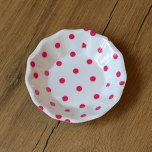 Gültaş Melamin Melamin Çay Tabağı 100 Adet Desen : Pembe Puantiye