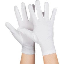 Pazarcan Mey Ithalat® Beyaz Renk Çocuk Boy Likralı Pandomim Eldiveni