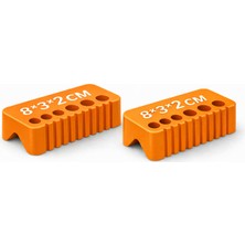 Muraytekno-Matkap Delme Kılavuzu 2'li –turuncu- Plastik Gövde – Düz ve Hassas Delik Açma Aparatı