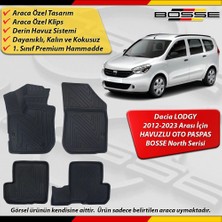 Dacia Lodgy Paspas Araca Özel 2013 - 2023 Arası Derin Havuzlu Paspas Bosse North Serisi