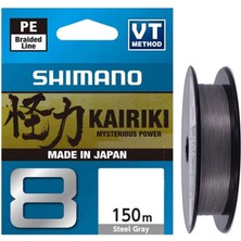 Shimano Kairiki 4x 300M Steel Gray Ip - Örgü Misina