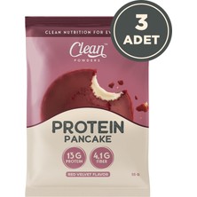 Clean Powders Protein Pancake 55 gr 3 Adet - Red Velvet