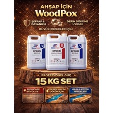 Stonechem Woodpox 15 kg Ahşap Şeffaf Epoksi Reçine Yüksek Döküm 3 cm
