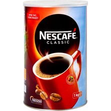 Nestle Nescafe Classic 1 kg Teneke Kafeinli Aroma ile Taze Kahve Menşei Türkiye