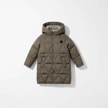 Benitto Kids Kız Çocuk 22BNT51251 Haki Kaban Uzun Kol Oversize Kış Sezonu Su İtici Özellik
