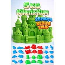Kinetic Sand 5 kg Kinetik Kum ve 28 Parça Kum Kalıbı Hediye - Eğitici ve Öğretici Oyun Kumu