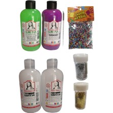 Südor Mona Lisa Slime Yapma Seti 250ML 4 Adet Çok Renkli Yapıştırıcılar ve Köpük ile Eğlenceli Aktiviteler
