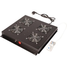 Lande 4 Fanlı Fan Modülü – Termostatlı (Siyah)