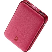Cellularline Pd 20W  Hızlı Şarj Kumaş Kaplı  10.000 Mah Powerbank