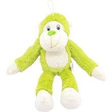 Peluş Maymun 40 cm - Yumuşak Peluş - G5501 - Yeşil (Lisinya)