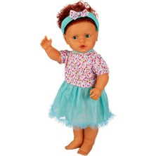 NW NessiWorld 1060011 Lila Sesli Saçlı Et Bebek 60 cm