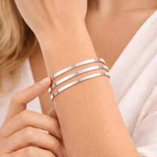 Gekas Kuyumculuk 925 Ayar 3 Adet Gümüş 7 Gram Kibrit Çöpü Bilezik