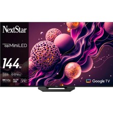 Nextstar YE-65IDWP14 65'' 165 Ekran 4K Ultra HD 144Hz Google Premium QD Super MiniLED TV