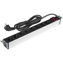 Lande 19" Kabinet İçin 8’li PDU – Alüminyum Gövde