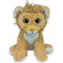 Peluş Cam Gözlü Hayvanlar 25 cm - Aslan (Lisinya)