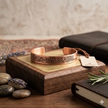 Mrs Black Ayetel Kürsi Yazılı Bakır Bileklik