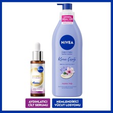 Nivea LUMINOUS630 Skin Glow Anında Aydınlatıcı Serum 30ML ve Kiraz Çiçeği Nemlendirici Vücut Losyon 400ML