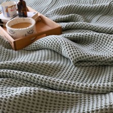 Polo Maison Hermes Waffle Çift Kişilik Pike Gri 220X240 cm