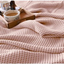 Polo Maison Hermes Waffle Çift Kişilik Pike Pudra 220X240 cm
