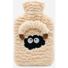 Pazarcan Mey Ithalat® Kuzucuk Figürlü Peluş Sıcak Su Torbası 1 Lt – Yumuşak Kılıf, Uzun Süre Sıcak Tutan Ter