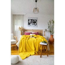 Polo Maison Hermes Waffle Pike Tek Kişilik Sarı 160X220