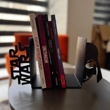 Thorqtech Dekoratif Metal Kitap Tutucu Star Wars Sıluet Kitaplık Organizer Destek