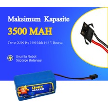 Ümit Maker Tesvor X500 Pro 3500 Mah 14.4 V Batarya – Orjinal Uyumlu Uzun Ömürlü, Yüksek Performans Pil
