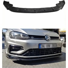 Volkswagen Golf 7.5 2017-2019 Parlak Siyah Plastik R Ön Tampon Uyumlu Lip