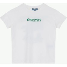 Discovery Expedition Kırık Beyaz Erkek Çocuk Baskılı T-Shirt D6SB-TST3062