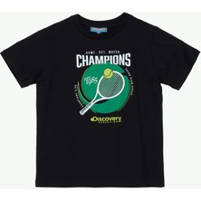 Discovery Expedition Siyah Erkek Çocuk Baskılı T-Shirt D6SB-TST3065