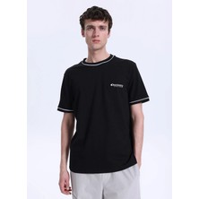 Discovery Expedition D6SM-TST3746 Siyah Bisiklet Yaka Relaxed Düz Erkek T-Shirt