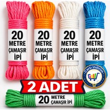 Nistabolje Naylon Çamaşır Ipi 20 mt x 2  40 mt Çok Amaçlı Ip