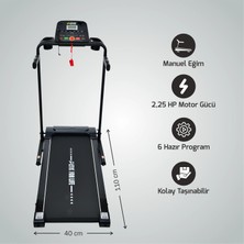 Altis Intensty Style Base Manuel Eğimli Koşu Bandı 2.25 Hp