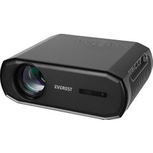 Everest PJ06 Gri/ Siyah Otomatik Odaklamalı 1080P 9800 Lümens Tripodlu Android 9.0 4K Destekli Full HD Projeksiyon Cihaz