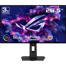 Asus Rog Strix XG27AQDMGR 26.5 Inc  240Hz 0.03MS HDMI Dp USB 3.2 Adaptivesync Pivot HDR10 Woled Moni