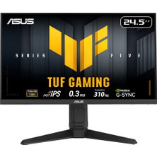 Asus Tuf Gamıng VG259QMRL5A 24.5 Inc  310Hz 0.3ms HDMI Dp G-Sync Freesync Premium Pivot Fhd Fast IPS