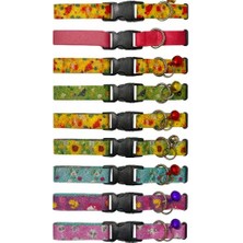 Ett Desenli Zilli Kedi Tasması